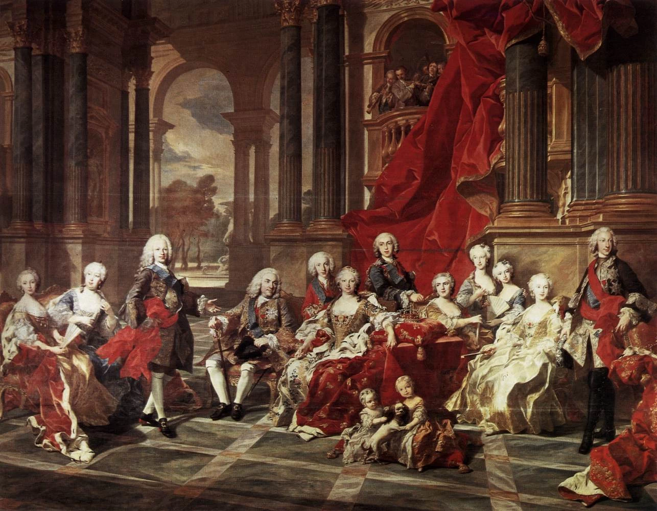 La famiglia di re Filippo V di Spagna, 1743 - Prado, Madrid